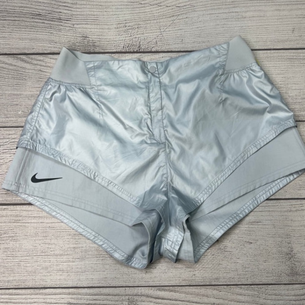 Nike Women's City Ready 2-in-1 Shorts NWT XL silver active streetwear fall - Picture 7 of 12